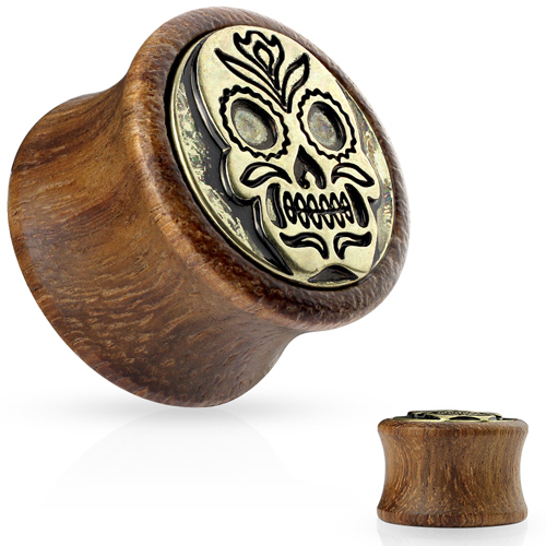 Double-flared plug antiek skull lover Double-flared plug antiek skull lover