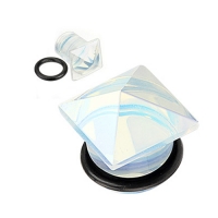 Single flared stenen pyramide opalite