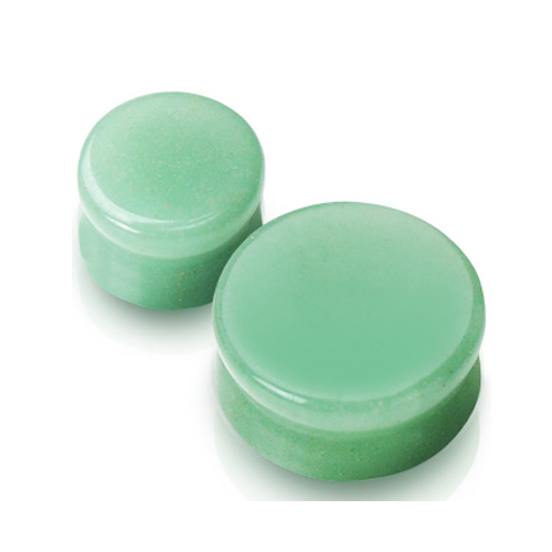 Double-flared plug Jade steen groen Double-flared plug Jade steen groen