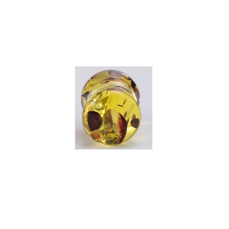 Double-flared plug Amber groen Double-flared plug Amber groen