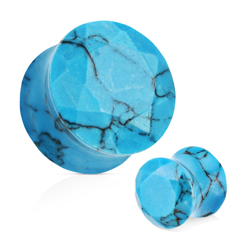 Double-flared plug Turqoise Double-flared plug Turqoise