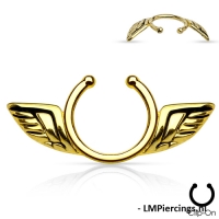 Fake tepelpiercing engelenvleugel