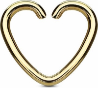 Fake piercing hartje