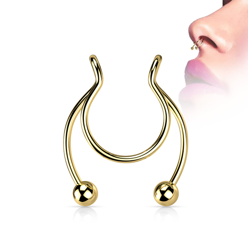 Fake clip on septum, tepel of oor Fake clip on septum, tepel of oor