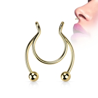 Fake clip on septum, tepel of oor