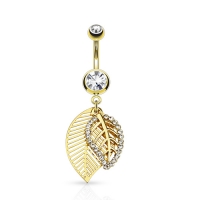 Navelpiercing dubbel blad