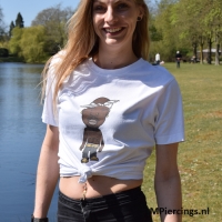 Navelpiercing revolver