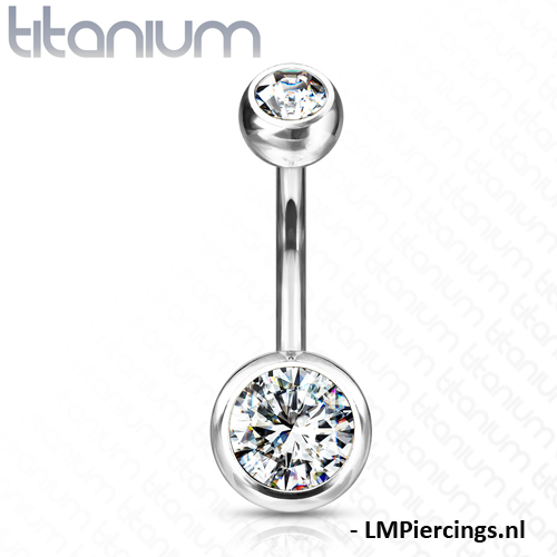 Piercing titanium steen Piercing titanium steen