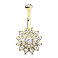 Navelpiercing dahlia