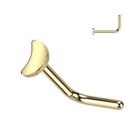 Neuspiercing titanium L-Bend maan 3 mm