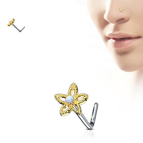 Neuspiercing L-Bend Flower Contour 0.8x6x6 Neuspiercing L-Bend Flower Contour 0.8x6x6