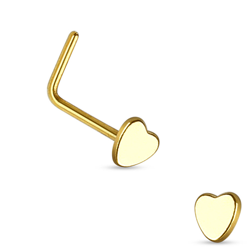 Neuspiercing L-bend hart massief 0.8x6x3 Neuspiercing L-bend hart massief 0.8x6x3