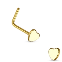 Neuspiercing L-bend hart massief 0.8x6x3