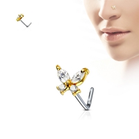 Neuspiercing vlinder sierlijk 0.8x6x5