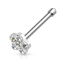 Neuspiercing rechte stud bloem 0.8x6x4