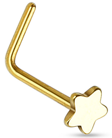 Neuspiercing U-bocht massief ster 0.8x6x2.5