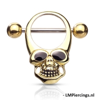 Tepelpiercing skull 1.6x11
