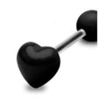 Tongpiercing UV hart 1.6x16