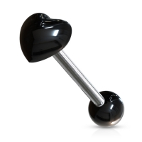 Tongpiercing UV hart 1.6x16