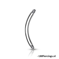 staafje chirurgisch staal bocht 1.2