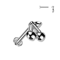 Piercing PVD cherry 1.2x6