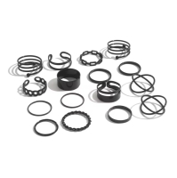 ringen set 16 delig muli layers - zwart