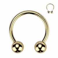 Piercing titanium horseshoe rond basis