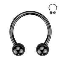 Piercing titanium horseshoe rond basis