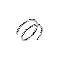 Neuspiercing titanium Double Spiral 0.8x8