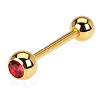 Piercing rood gold plated