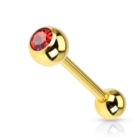 Piercing rood gold plated